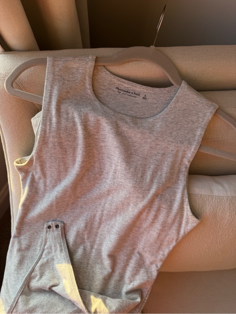 Abercrombie & Fitch gray bodysuit